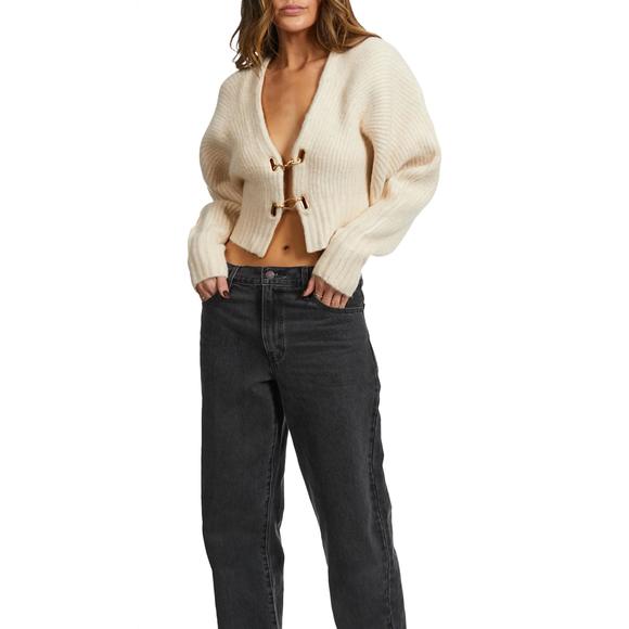 NEW CULT GAIA casella cardigan in off white - Picture 2 of 4